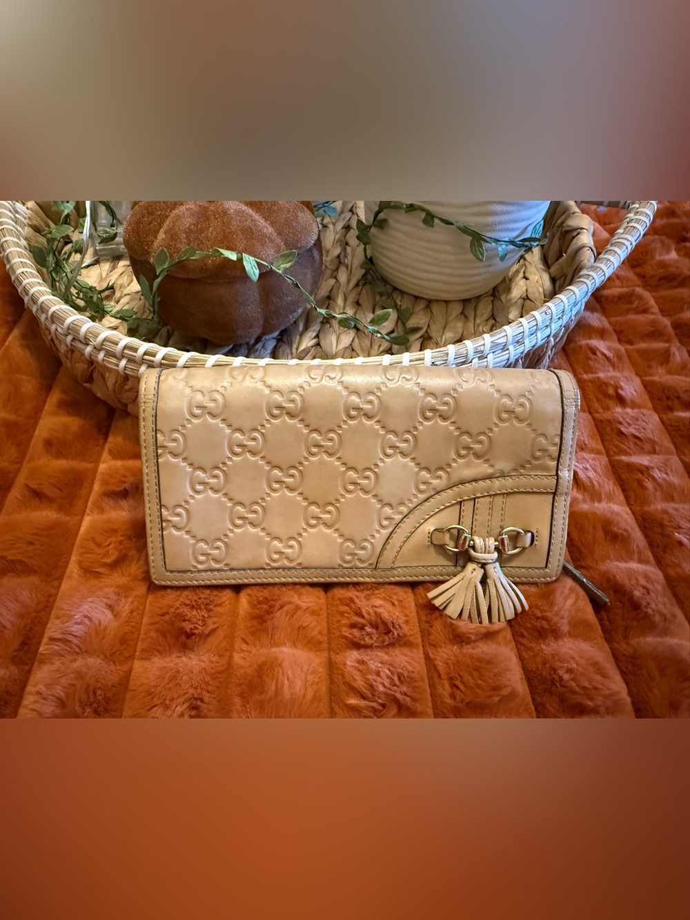 Gucci Guccissima Leather Continental Wallet
